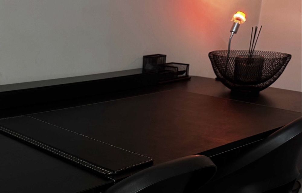 Birou set complet - BIROU 160 x 80 cm + 2 Scaune  + Accesorii Desk