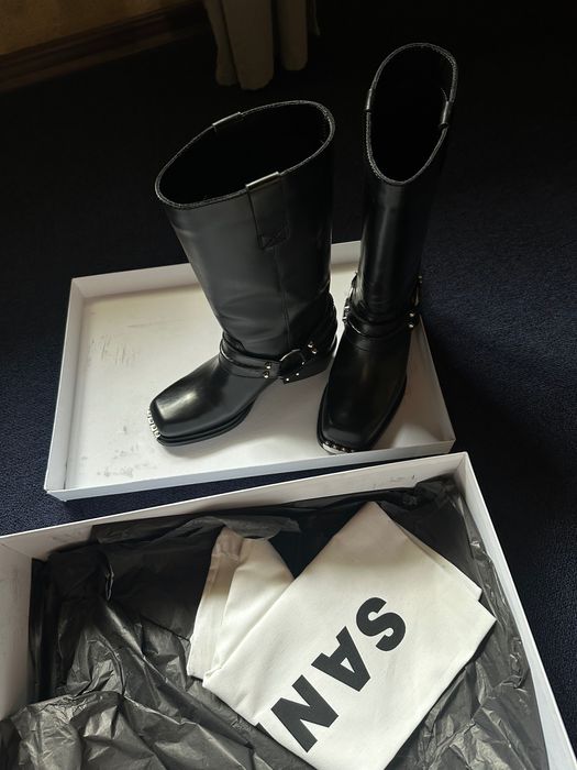 Сапоги кожанные Sandro