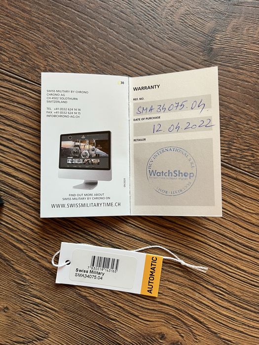 Ceas Swiss Military by CHRONO SMA34075.04 Automatic