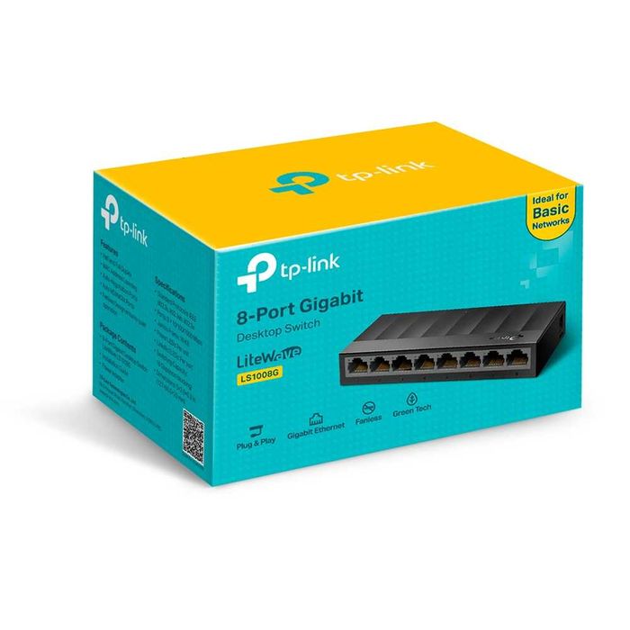 [Новый]TP-LINK SWITCH SG1008 8-PORT гигабитный + доставка 24/7