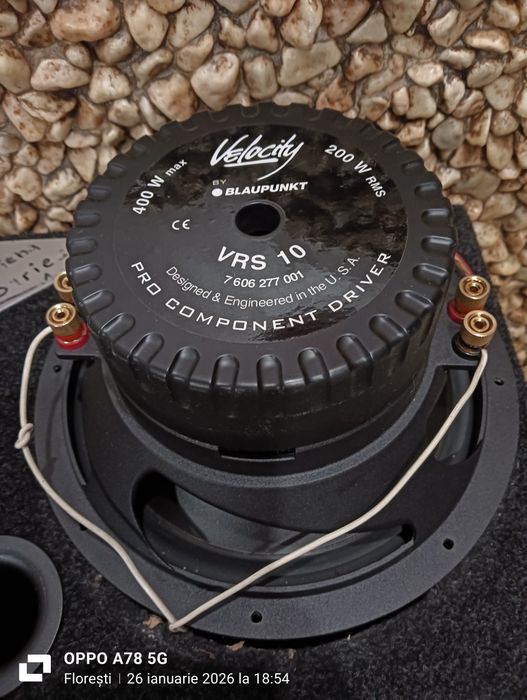 Bas auto blaupunk de 10" 200 w rms 2 x 4 ohm