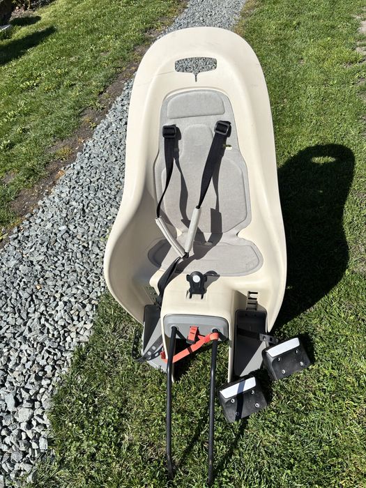 Scaun bebeluș bicicletă Gruvi fixare cadru Bej