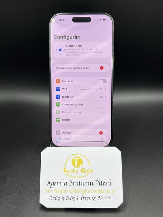 Telefon iphone 16 pro 128/8 gb 90% baterie cod 25410