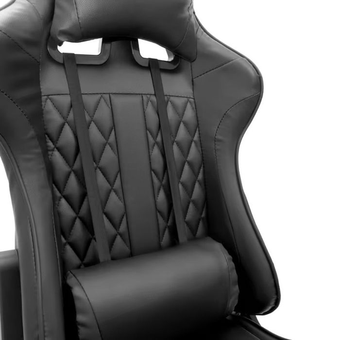 Геймърски стол с прибираща се подложка за крака и функция за масаж - ч