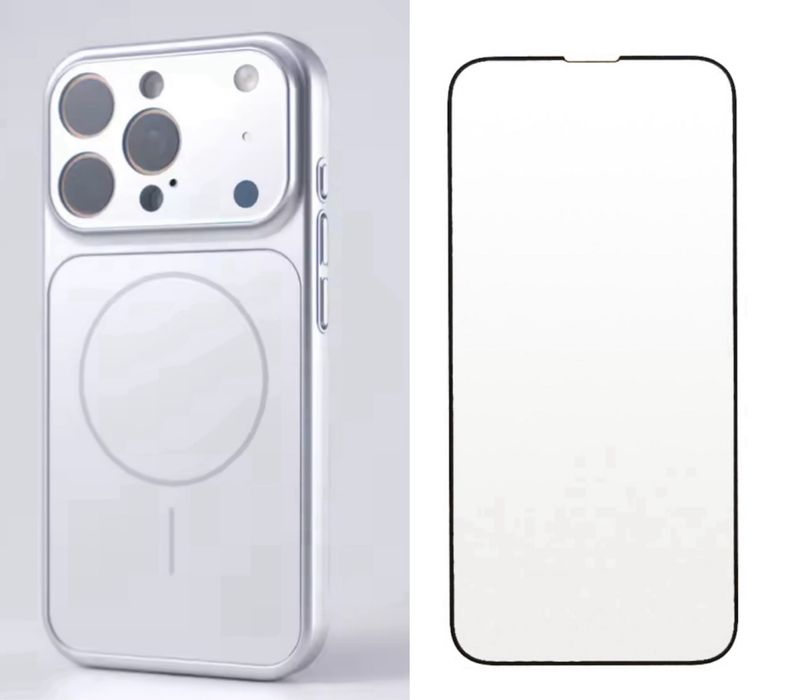 Husa MagsLens si Folie Sticla Clara - Iphone 16/16 PRO/16 PRO MAX