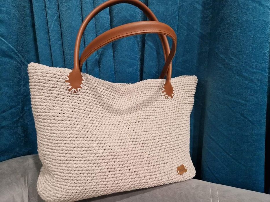 Дамска плетена чанта