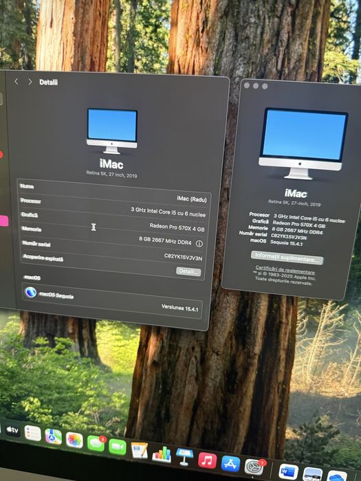 Apple iMac 5k 27” (2019) Intel Core i5 Fusion Drive 1TB