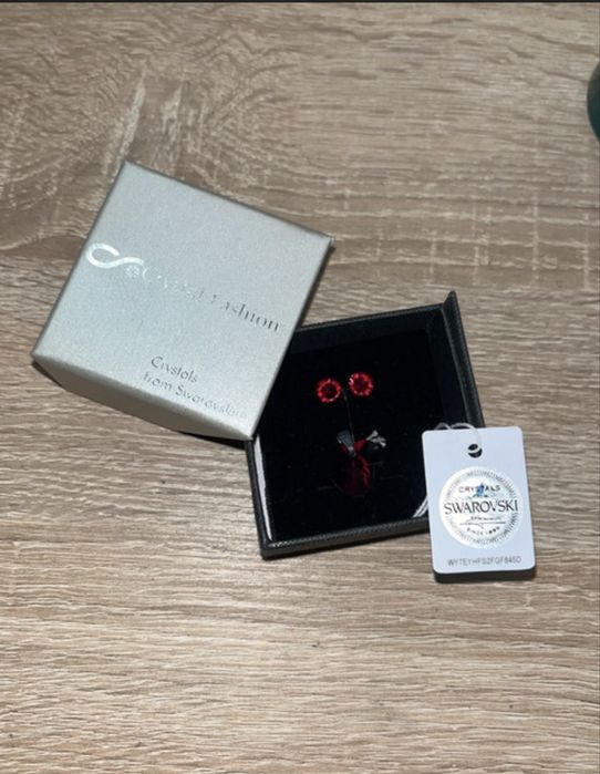 Set cercei + pandantiv cu cristale Swarovski