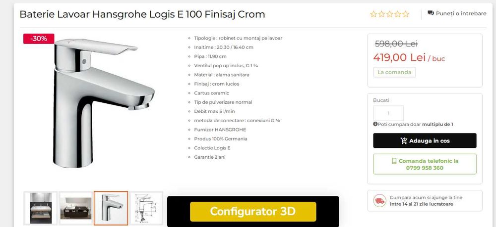 Hansgrohe Logis E 100  model 2024