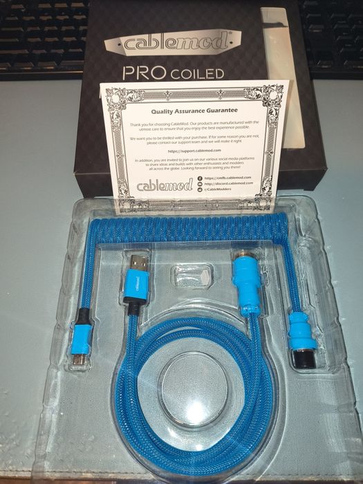 3 Cabluri impletite pt. tastatura pro coiled cablemod micro USB 150cm