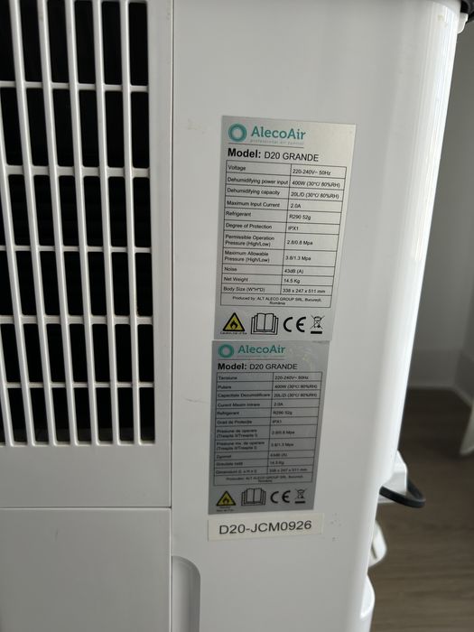 Dezumidificator AlecoAir D20 GRANDE
