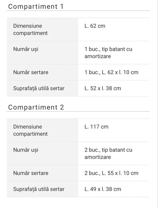 Bufet lemn masiv Mobexpert