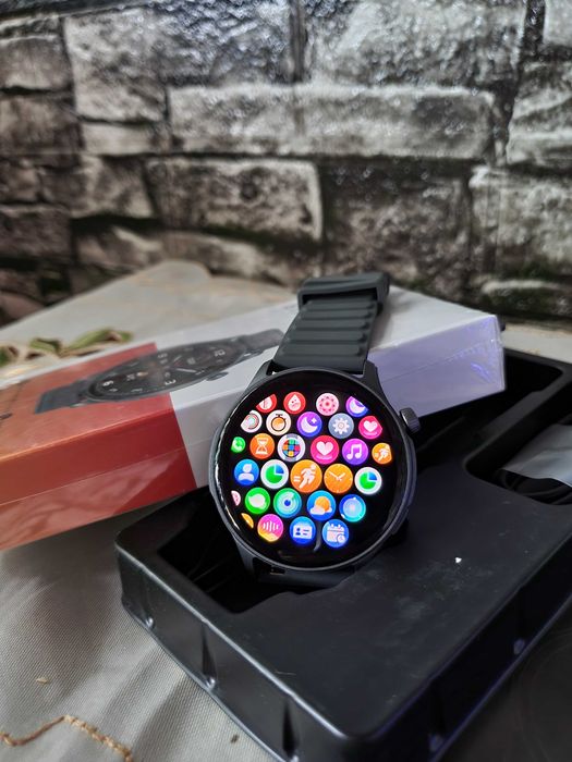 SmartWatch Zeblaze 3 Pro 1.43inch amoled, Apel/vorbit direct din ceas