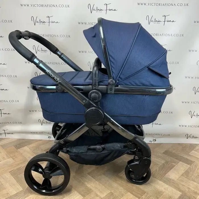 Icandy peach 6 Navy Blue- бебешка количка