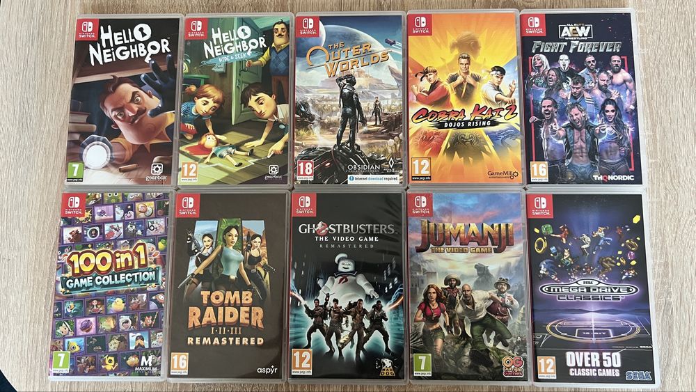 Игри за Nintendo Switch- Fifa, Minecraft, Pokemon Mario и др
