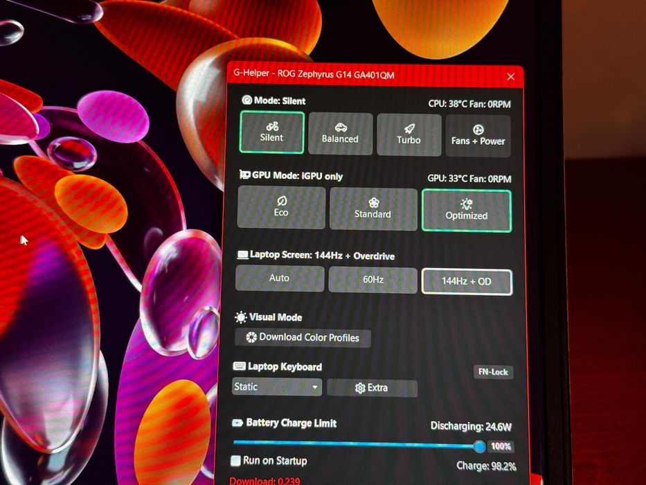 Laptop Gaming  RTX 3060  AMD RYZEN 9 5900hs Asus Rog Zephyrus g14