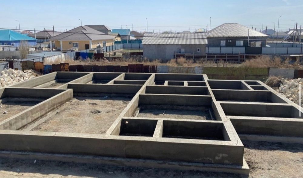 Заливка фундамент