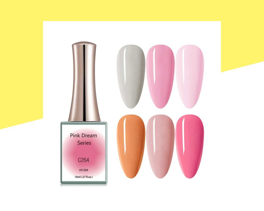 Професионален UV/LED гел лак серия "Pink Dream" CANNI - 16 мл.