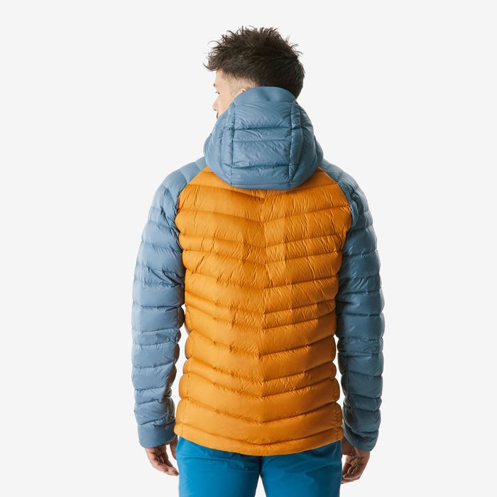 Geacă umplutură din puf Alpinism Galben - produs resigilat Decathlon