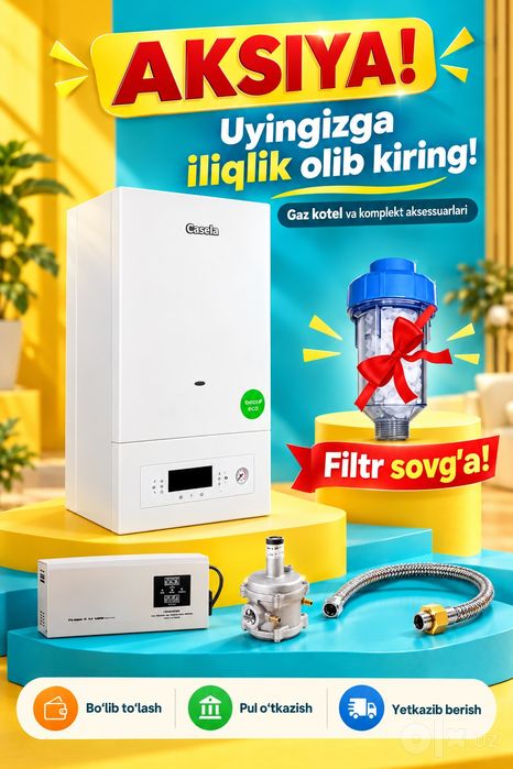 CASELA 20kVt gaz katyol kotel двухконтур газовый катйол котел склад