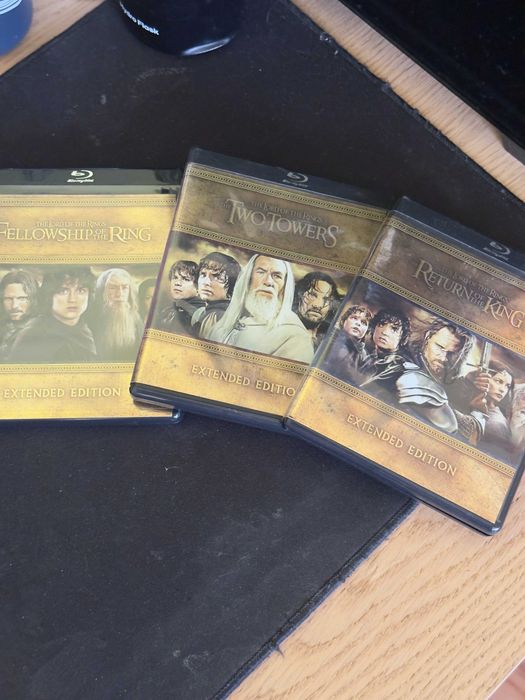 The Lord of the Rings - Trilogy Blu Ray - Extended Edition Gold Box set