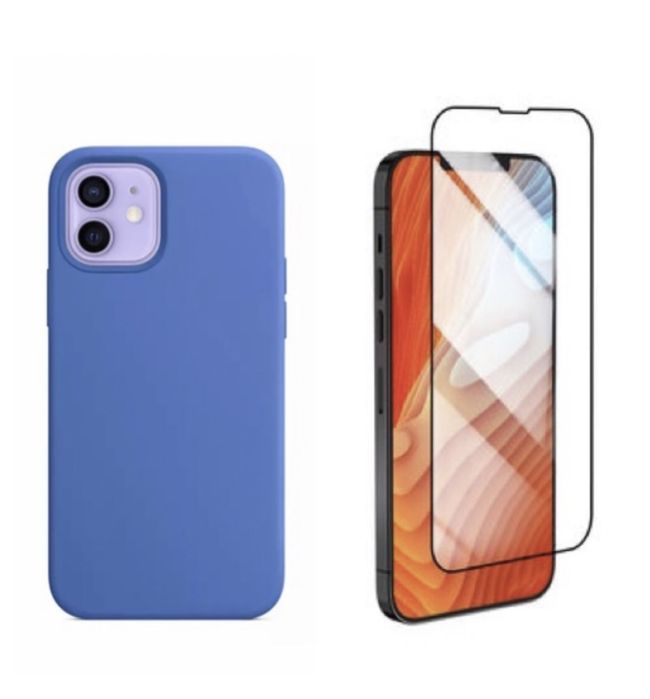 Husa Dust Inside Fin+Folie Sticla Curbata Iphone 13/14/15/PRO/MAX/MINI