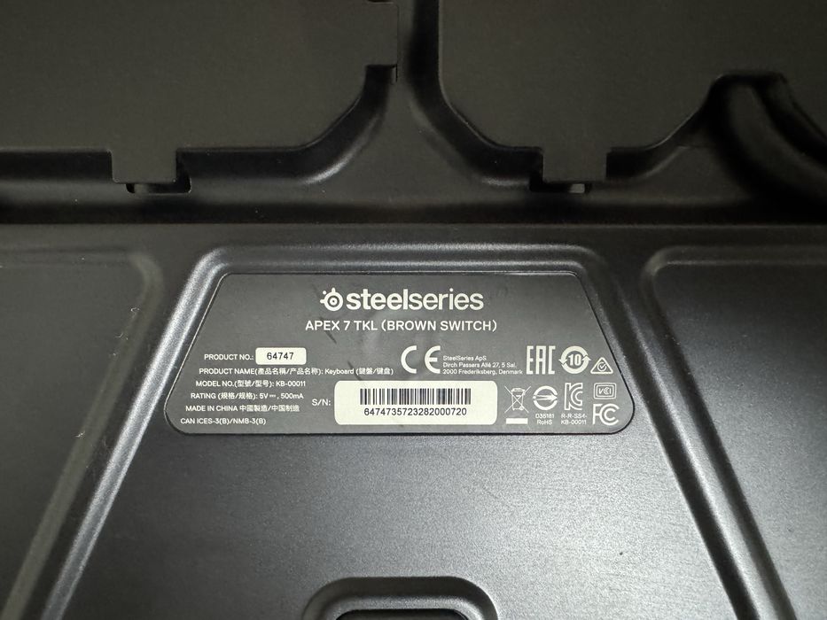 Игровая Клавиатура Steelseries Apex 7 TKL