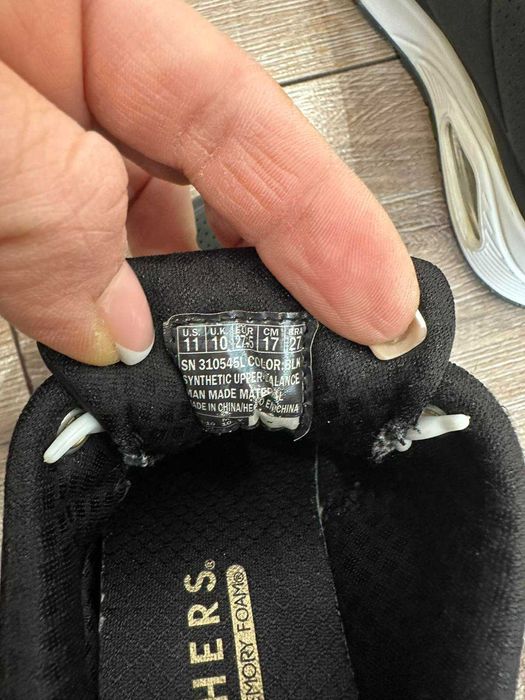 Детски маратонки Skechers в черен цвят