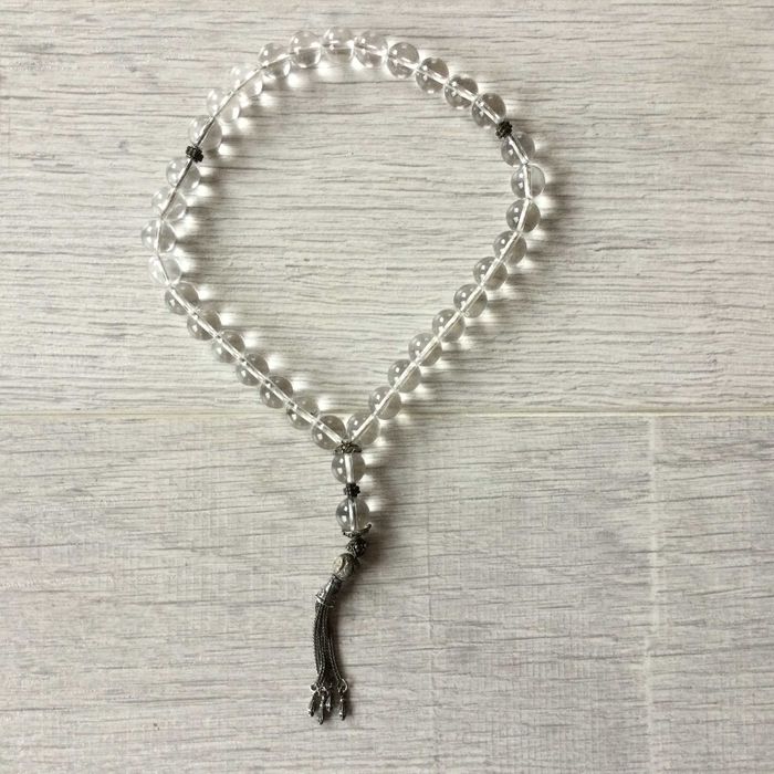 НОВА уникална кристална мъжка БРОЕНИЦА ръчна изработка от Дубай