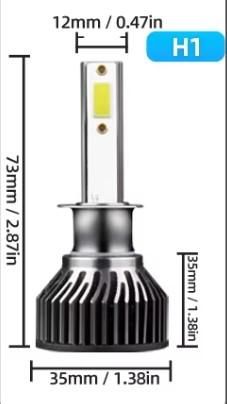 Лед крушки F10 MINI- Н1 за фарове 60W 8000L