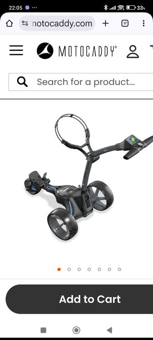 Голф количка trolley Motocaddy M5 gps 2021