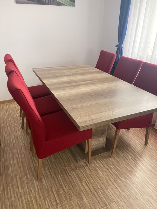 Masa living Naturlich extensibila +6 scaune living