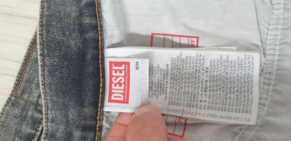 Diesel D - Strukt Slim Fit Mens Size 34/32 НОВО! ОРИГИНАЛ! Мъжки Дънки