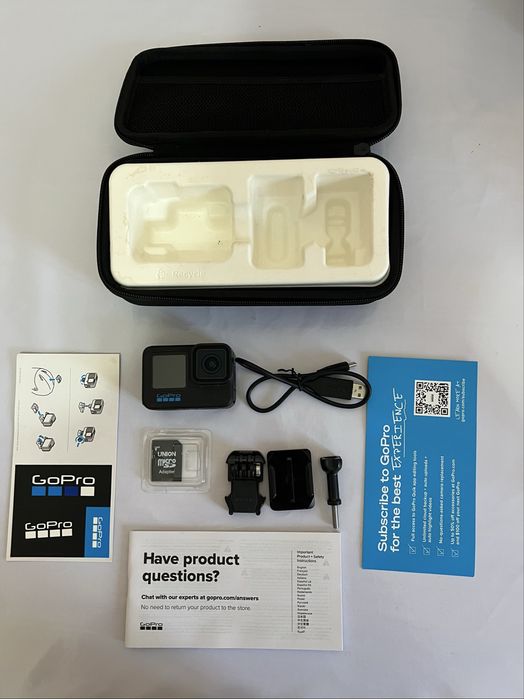 GoPro Hero 10 Black в полном комплекте с кейсом
