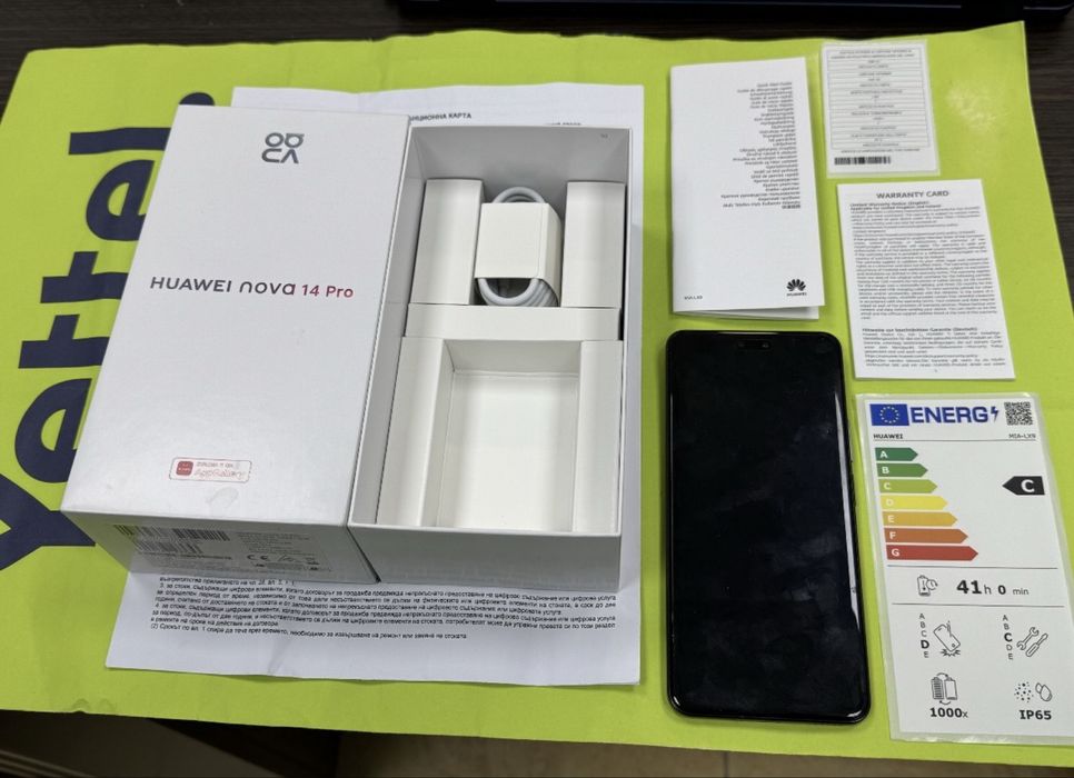 КАТО НОВ 512GB Huawei nova 14 Pro Yettel Гаранция 2029 Black / Черен