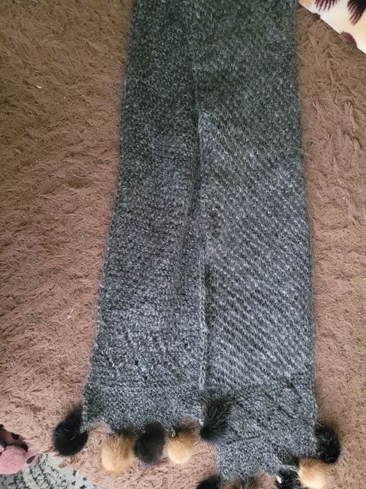 Продам шарф помпоны норка