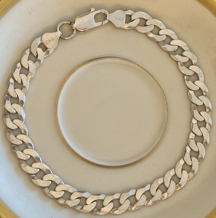 Bratara tip Cuban din argint 925