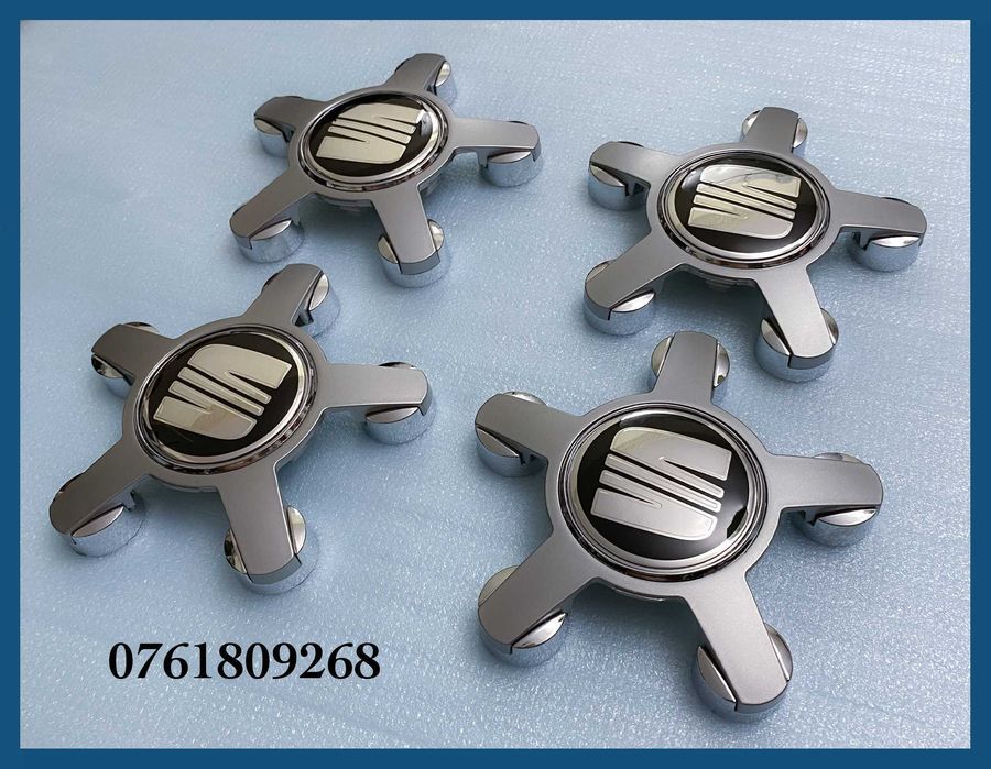 Set 4 capace gri Seat 135mm tip gheara 4F0601165N jante aliaj Audi