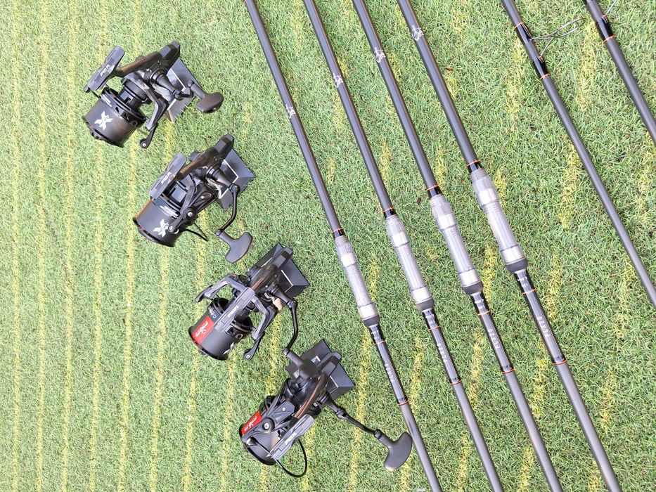 Set 4 Lansete FL FLX20 + 4 mulinete Fl 14000 Ultra Cast Carbon