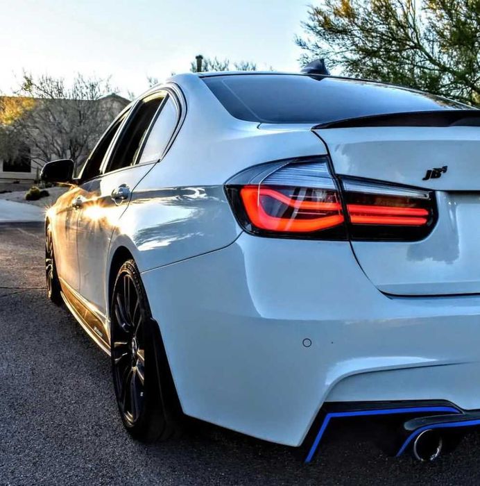 Set Stopuri Lampi LED BMW Seria 3 F30 Model Facelift, Fumuriu Inchis