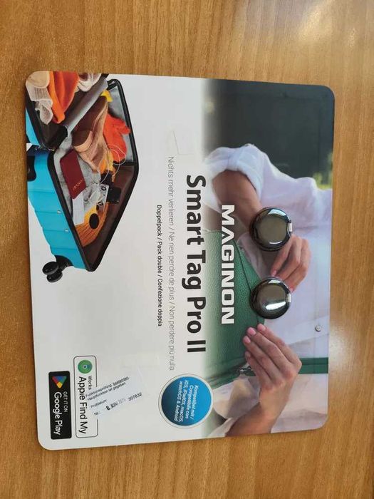 Dispozitiv Inteligent de Localizare Dublu Smart Tag Pro MAGINON animale companie, masina , bagaze etc