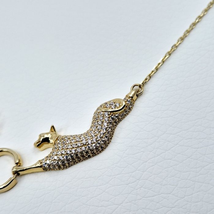 Lant cu pandantiv din aur de 14k, 8.26g | GlobalCash.ro #MI110560