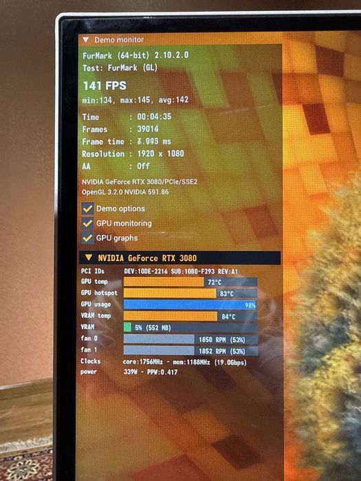 RTX 3080 Gainward phantom