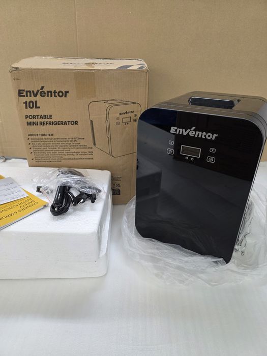 10L Мини Хладилник 12V / 220V, LCD Дисплей, Охлаждане и Затопляне, Enventor