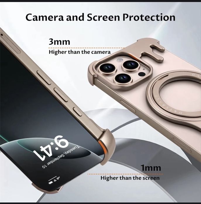 Металический чехол на iPhone 16 pro