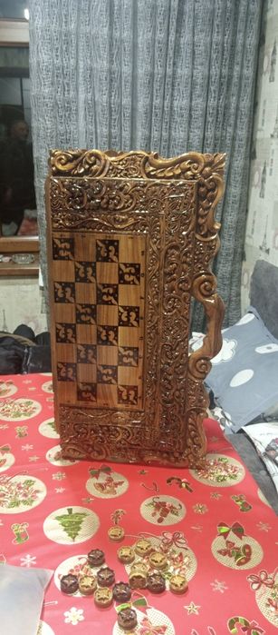 Нарды и шахматы ручная работа