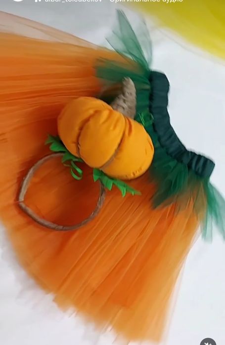 Костюм тыква для девочки