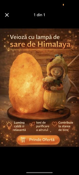 Vand lampa de sare de Himalaya