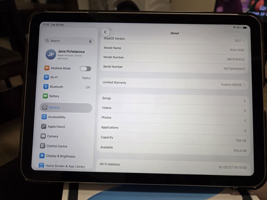 Ipad 11 inch A16 Wifi