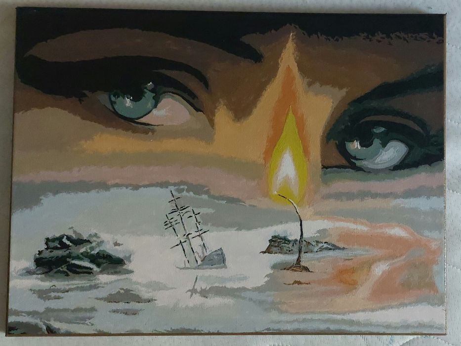 Картини рисувани с акрилни бои.